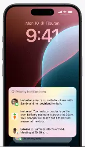 iOS-18-update-push-priorities Image shows an iPhone screen; Apple has summarized and prioritized the push notifications.